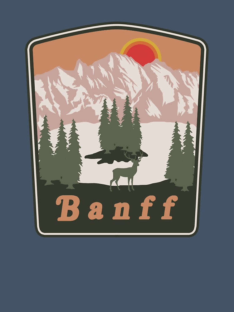 Banff national park -Vintage by Road-tees