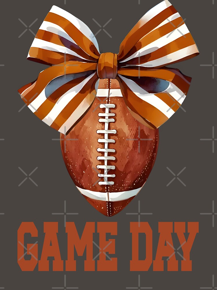 Game day American football coquette bow by Colorfulman