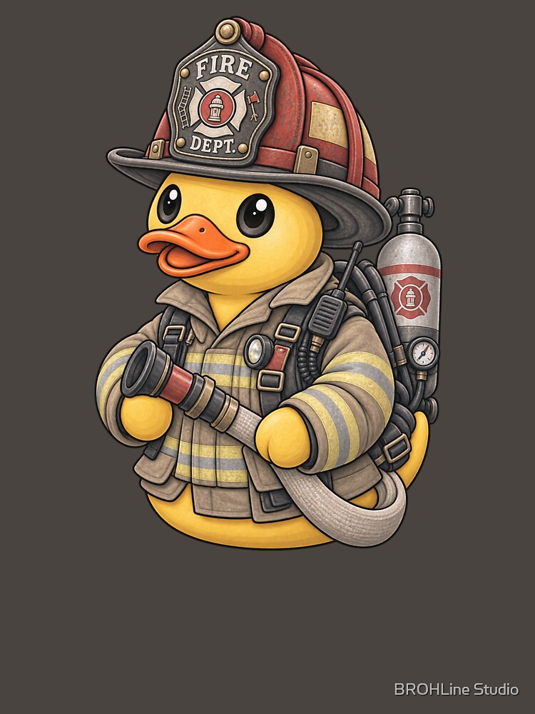Rubber Duck Firefighter – Vintage Edition by BROHLine Studio