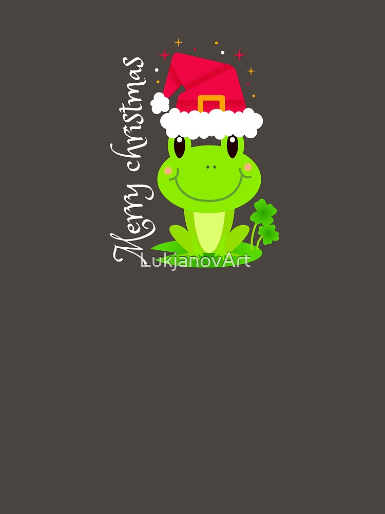 Starry Merry Christmas Frog by LukjanovArt