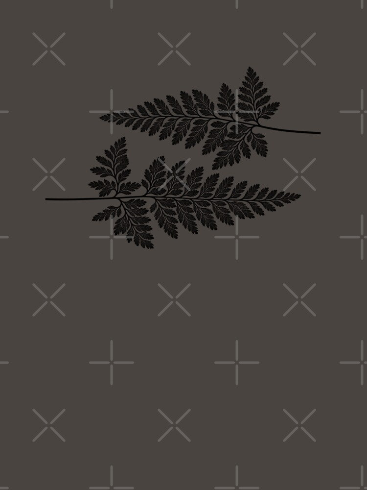 Vintage Black Fern Botanical Cyanotype Print by The Snarky Ph.D.: A Study in Botanicals