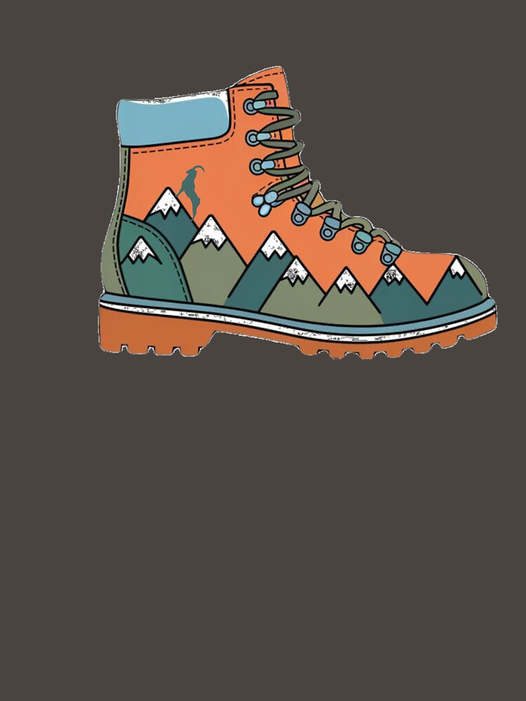 Hiking boot for hiking lovers by SzymonC000zyArt