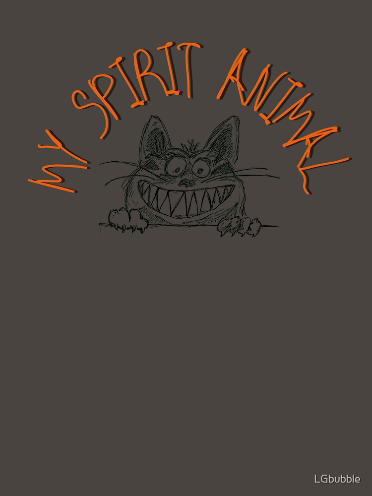 My Spirit Animal Crazy Bad Cat Orange Design by LGbubble