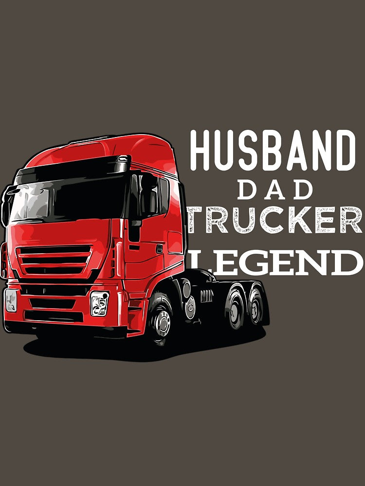 Husband Dad Trucker Legend by Es4clhoting