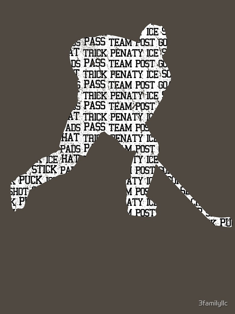 Hockey Player T shirt by 3familyllc