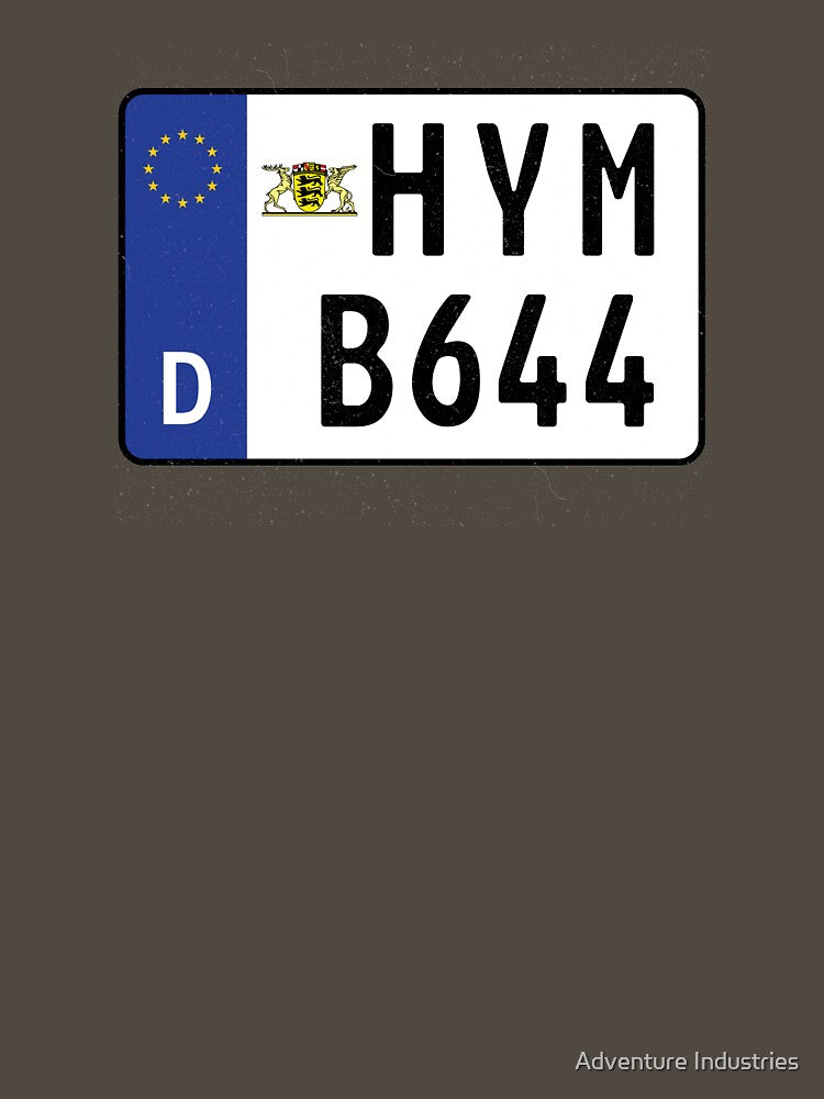 HYMER B644 NUMBER PLATE by Adventure Industries