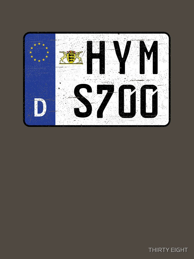 HYMER S700 NUMBER PLATE by THIRTY EIGHT