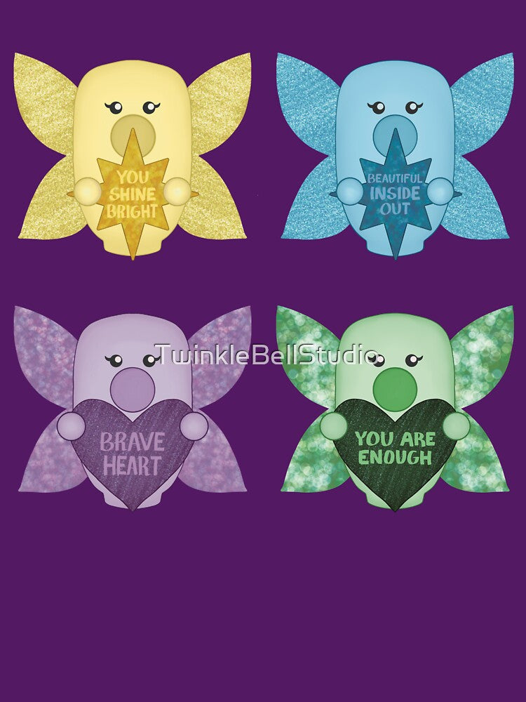 Twinkle Hearts Affirmations | Sticker Sheet by TwinkleBellStudio