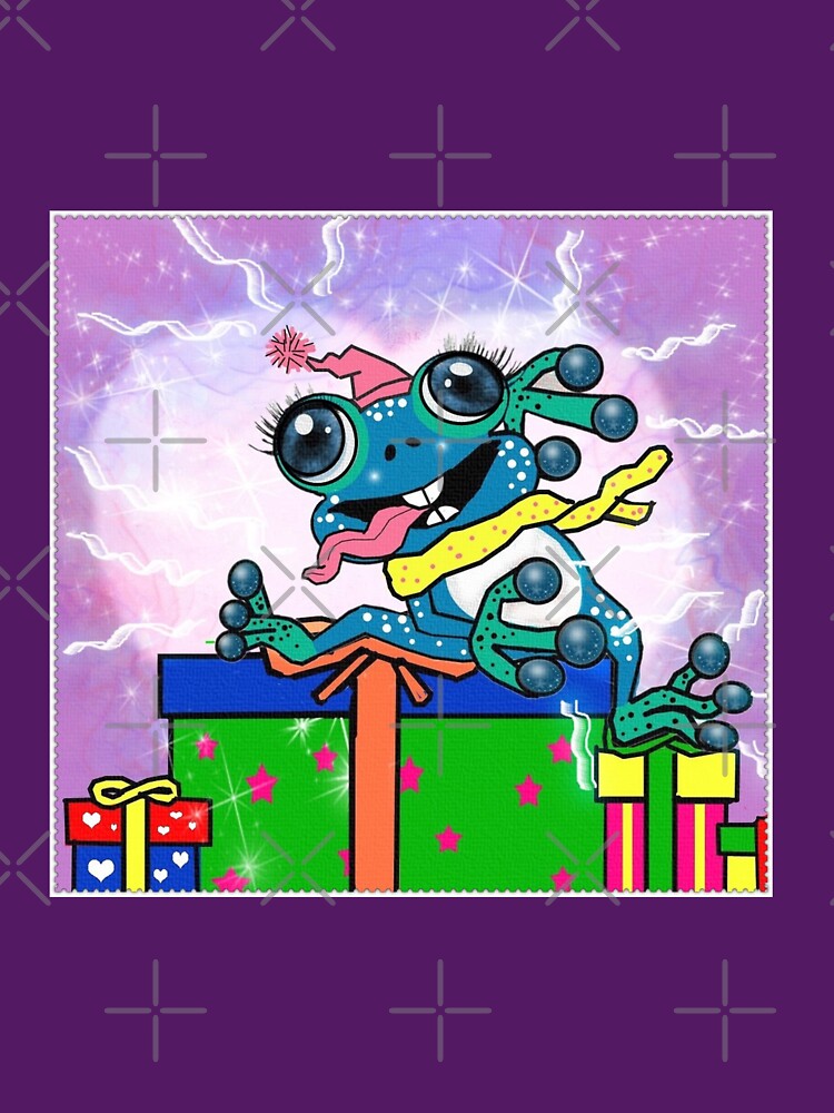 Animal - Frog - Merry Christmas by Shirley cute art