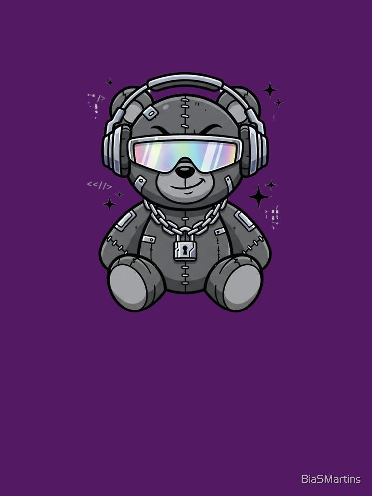 The cyber-goth teddy bear by BiaSMartins