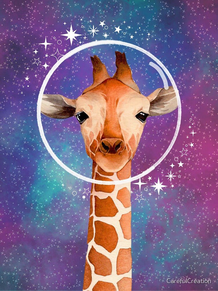 Space Giraffe with Helmet by CarefulCreation Unisex