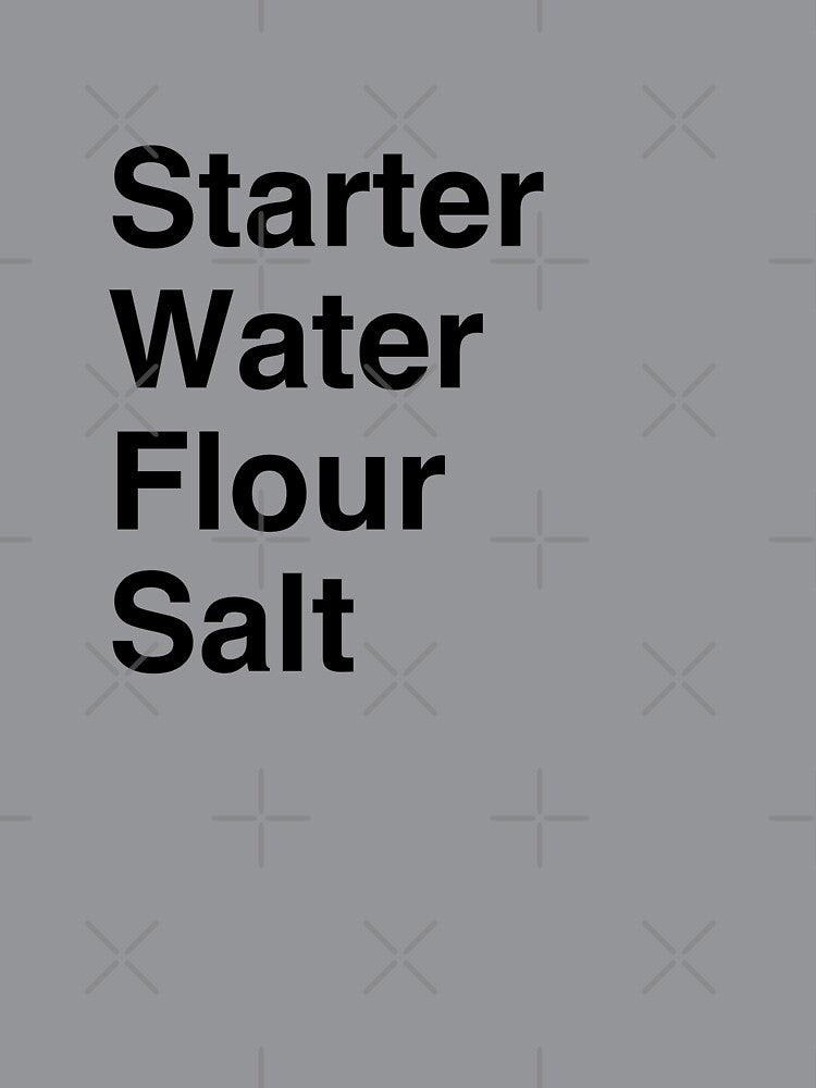 Sourdough Ingredients (Black) | by PixelsandPulp