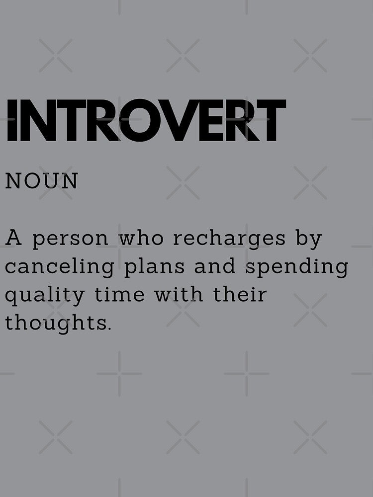 Funny Introvert Definition | Introvert Gift | Introvert Humor by PakoArtStudio