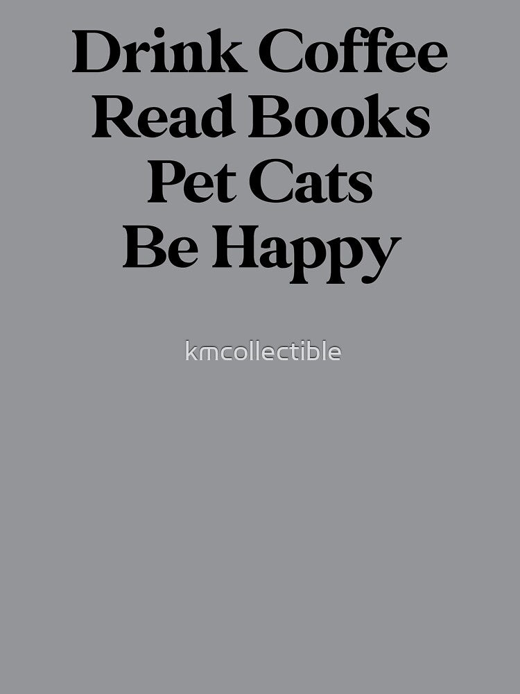 Funny Book Lover Gift Funny Coffee Lover Gift Drink Coffee Read Books Be Happy by kmcollectible
