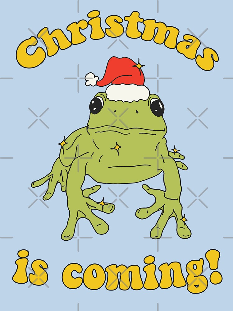 Christmas Frog in Christmas Hat ♥ Christmas Is Coming ♥ by tartagain