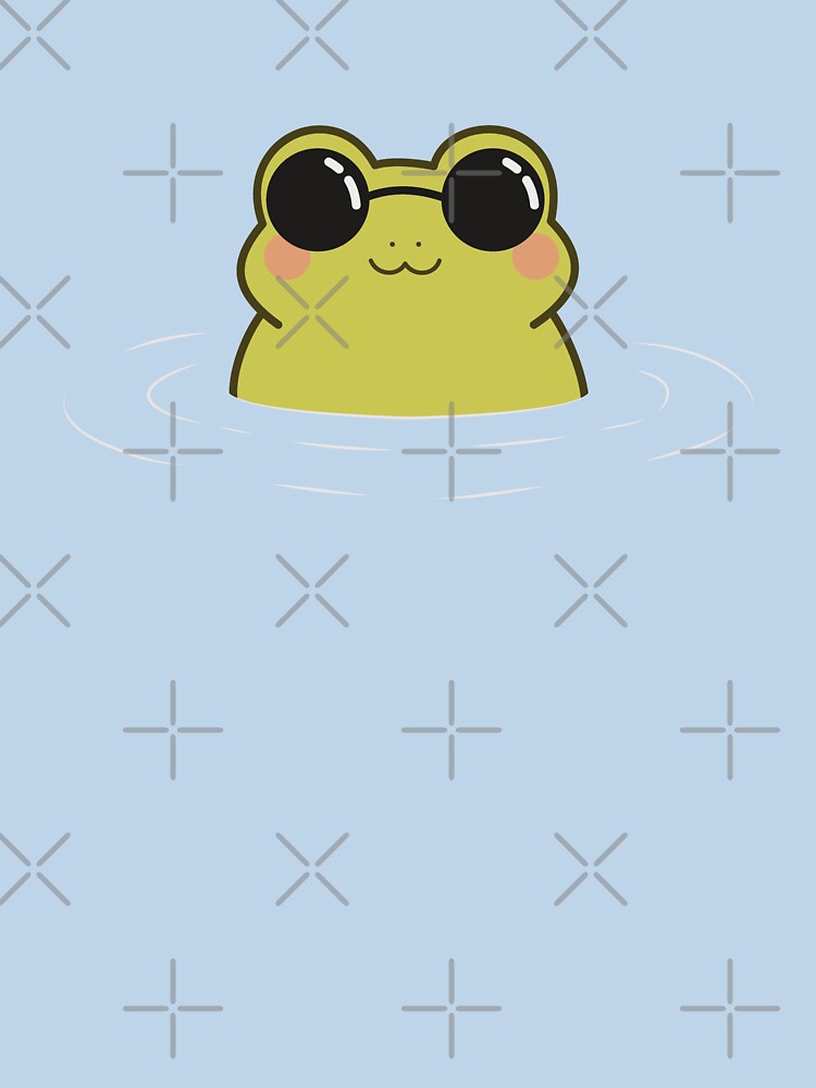 Kawaii Frog Floating in Water Meme by Lilypad Shop