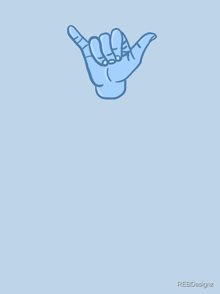 Blue aloha hand by REBDesignz
