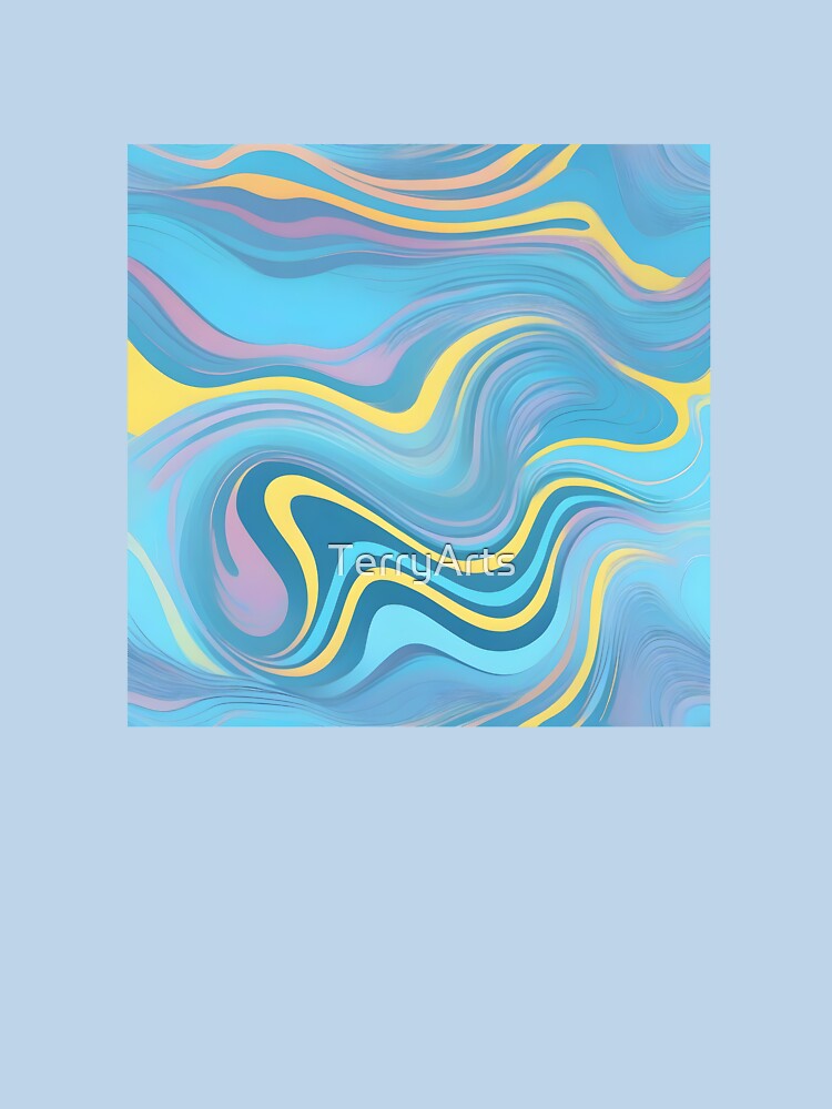 Liquid Swirl Retro Abstract Pattern Vintage 70s Style Art Swirls 3 of 4 by Beachy