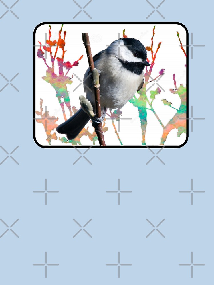 chickadee in willows by THE AMERICAN TEEVANGELIST