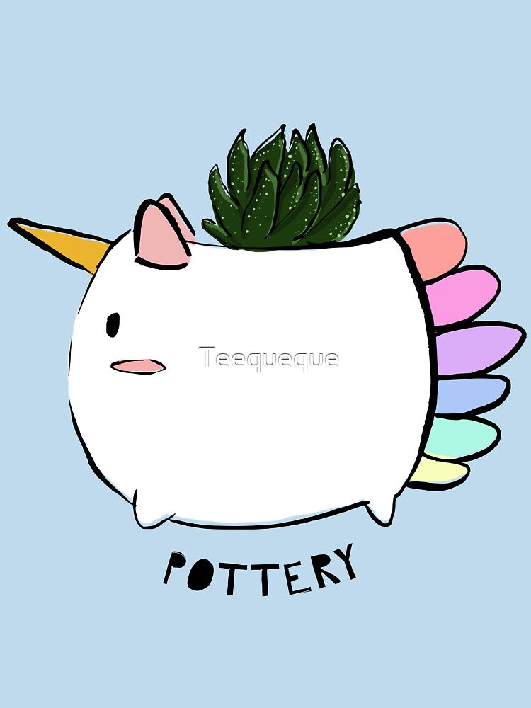Cute Ceramic Pot by Teequeque