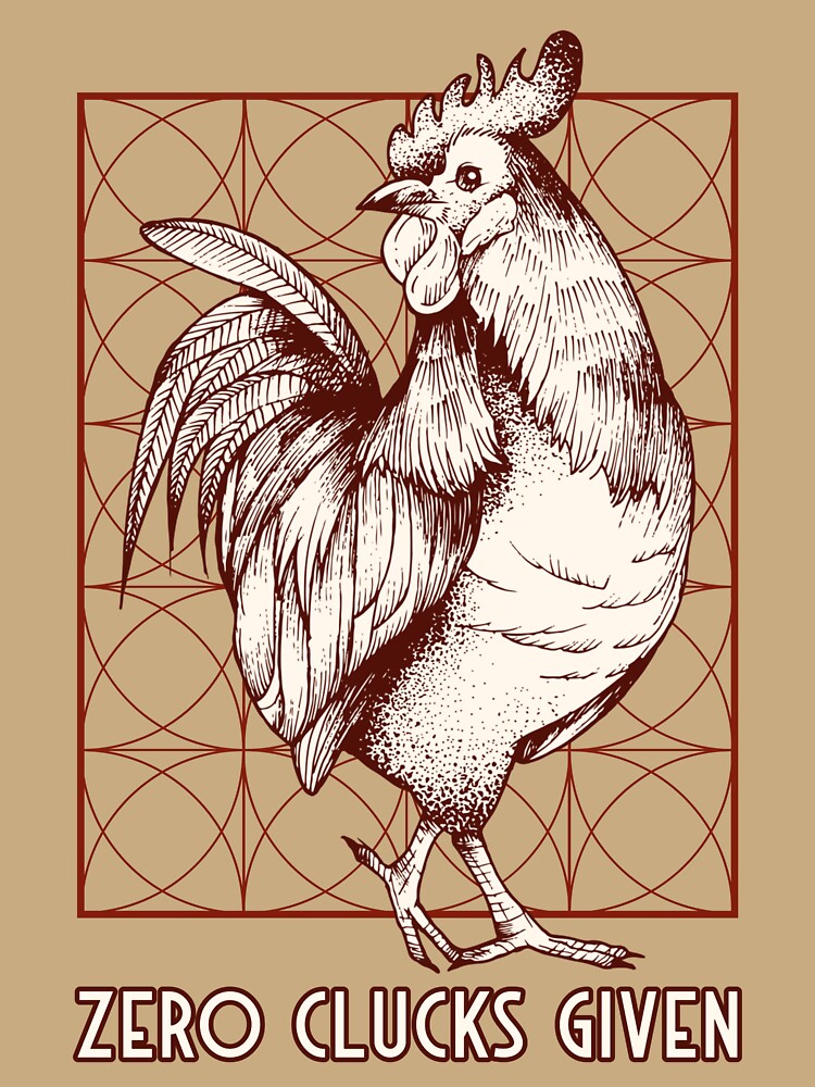 Zero Clucks Given funny Bird Watching Women by Jane Pierce Art