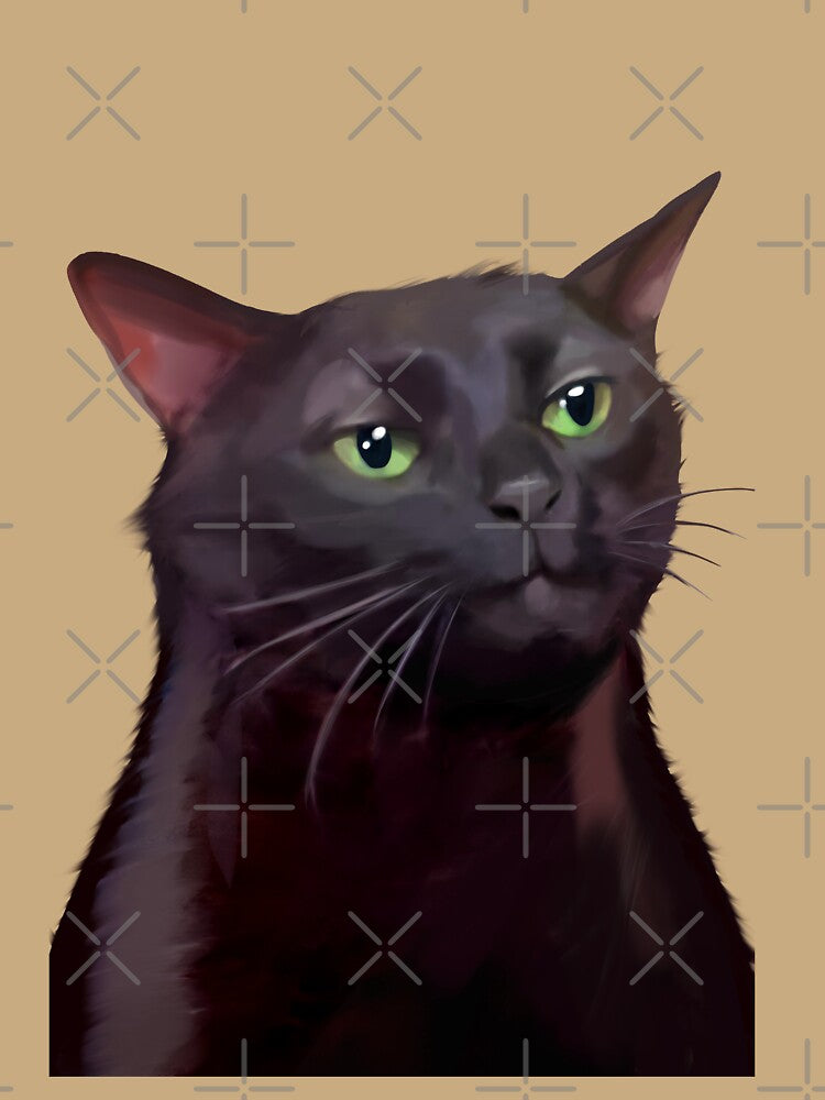 Black Cat Zoning Out Meme by Prime_Store