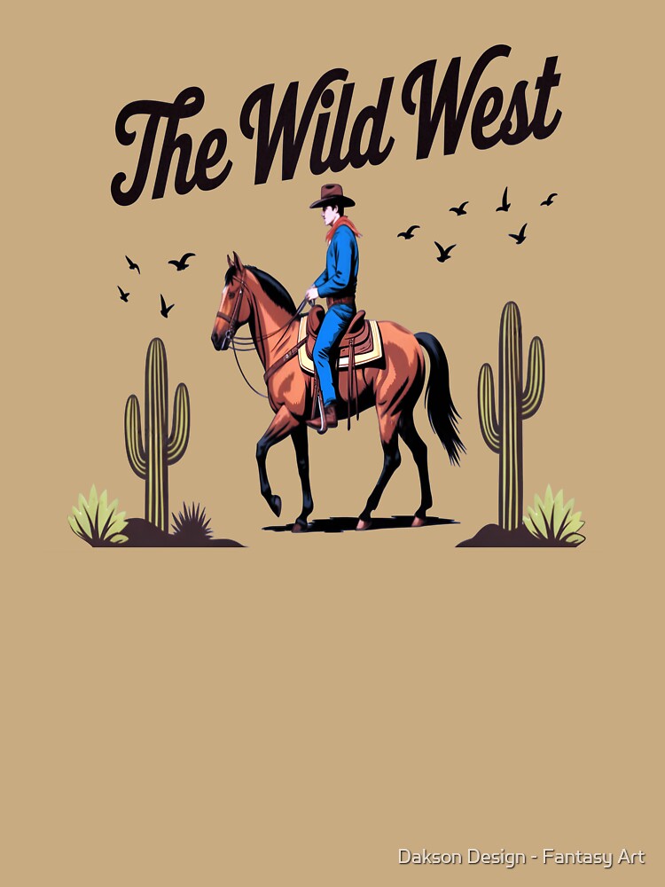 Wild West Cowboy Ride by Dakson Design - Fantasy Art