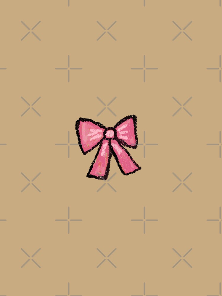 crayon pink bow by prach19