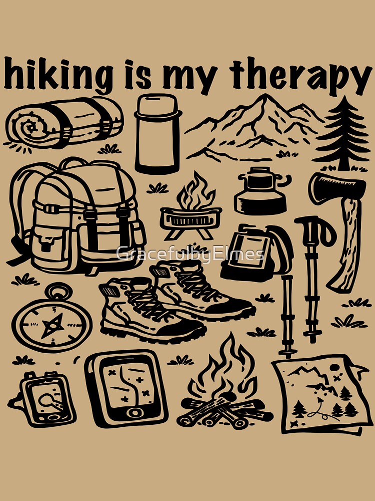 Hiking Adventure Minimalist Design | Outdoor Nature Explorer Aesthetic by GracefulbyElmes