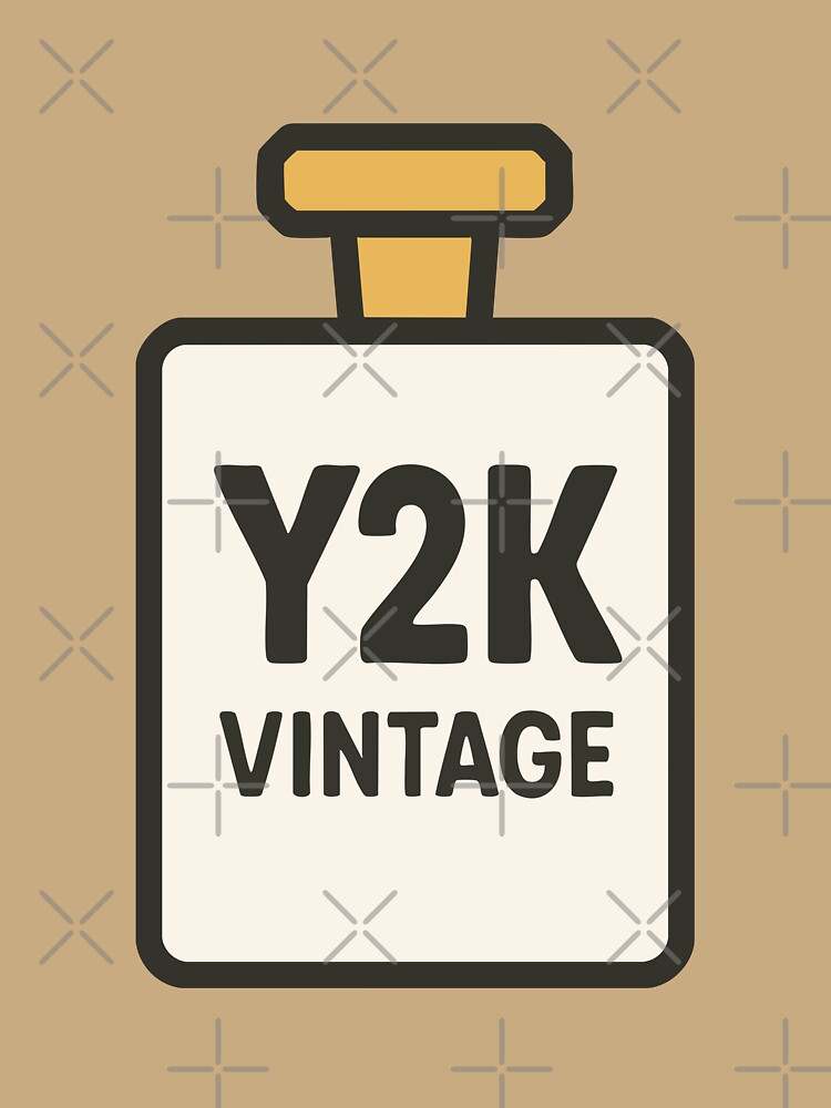 Y2K Vintage Retro Aesthetic Perfume Bottle Design by graphicnew
