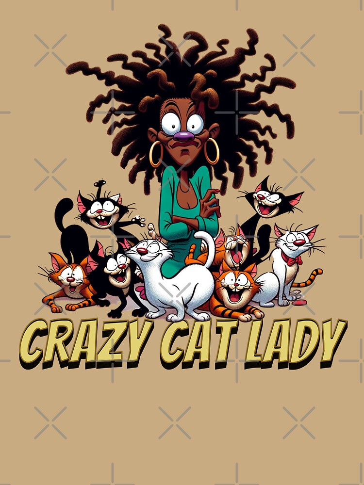 CRAZY CAT LADY BLACK, DAD FUNNY, MOM FUNNY by HYPeR-NaTUrE
