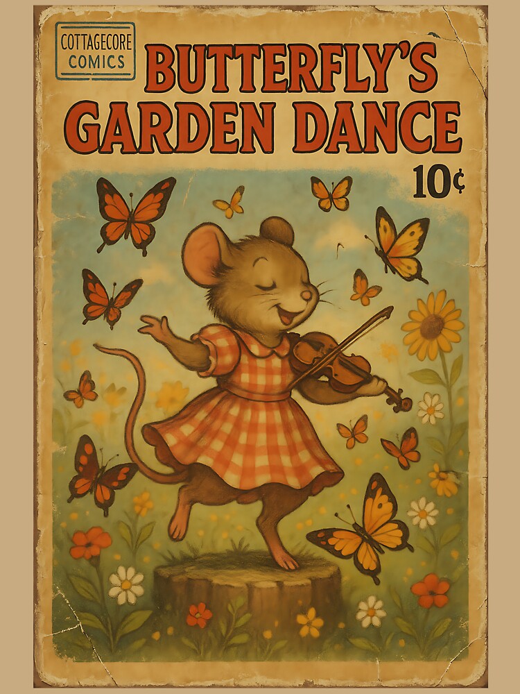 Dreamy Cottagecore Animal: Butterfly's Garden Dance by bapupa