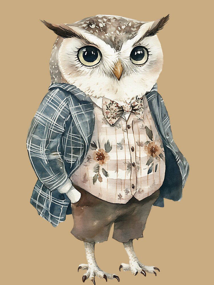 Vintage Cottagecore Owl by bapupa