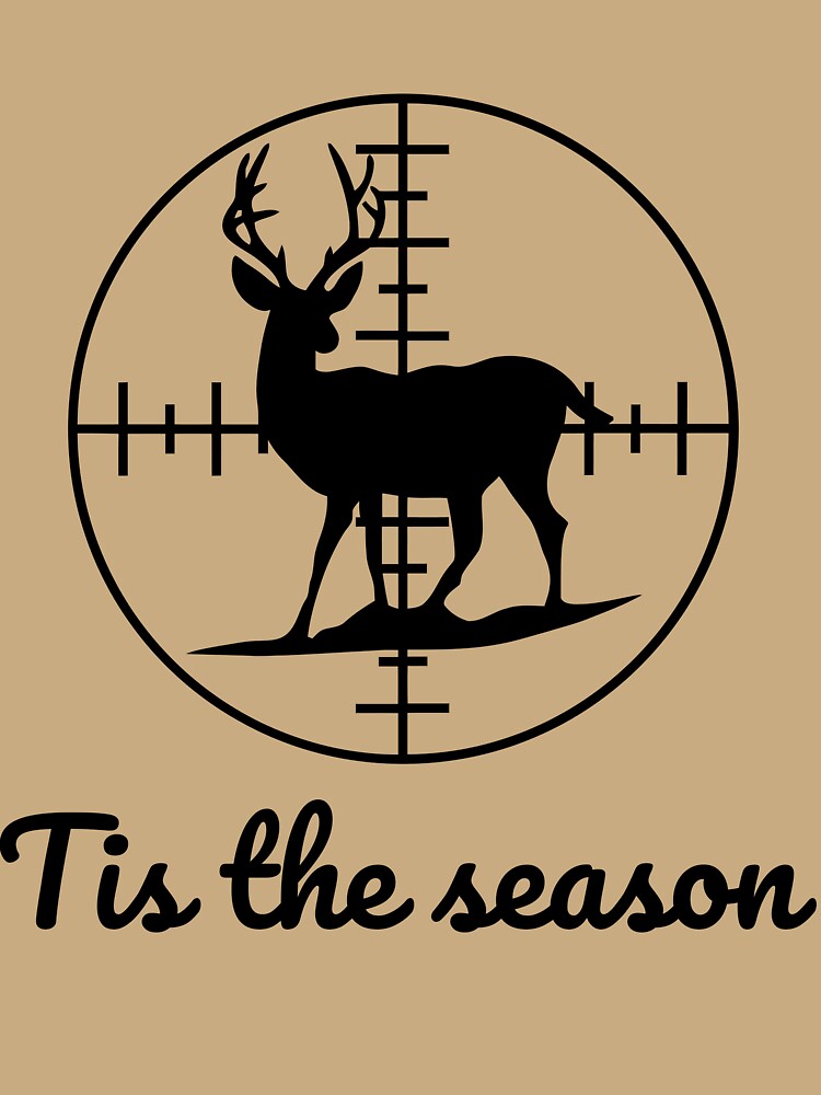 Deer Hunting Season Buck in Rifle Scope Crosshairs by dreamwearprints
