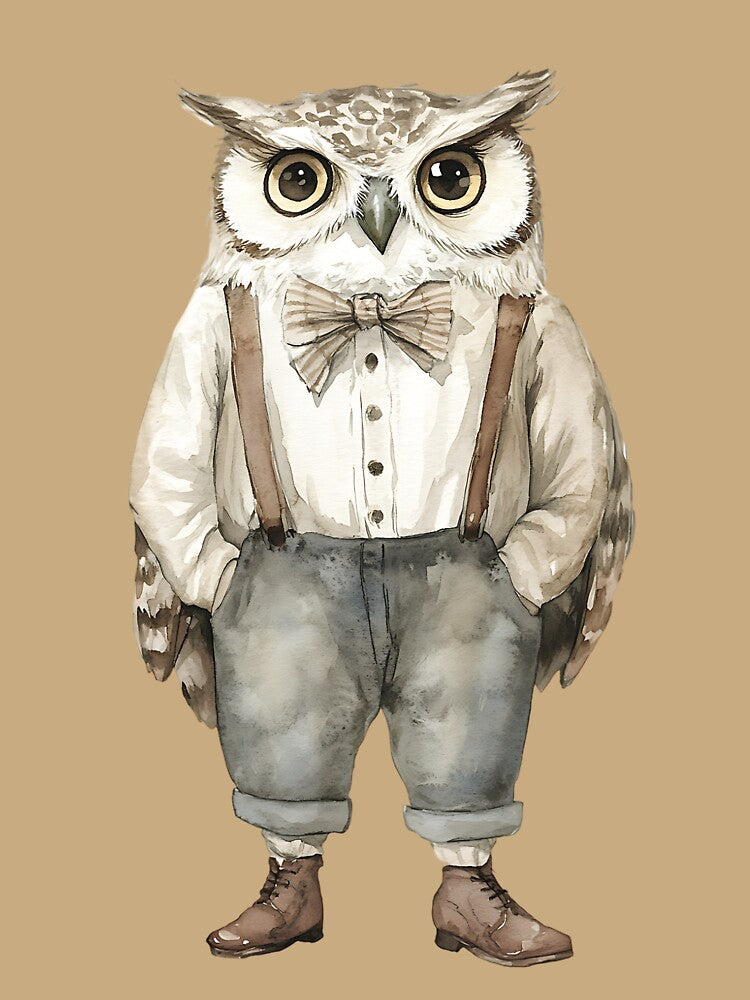 Earthy Cottagecore Owl by bapupa