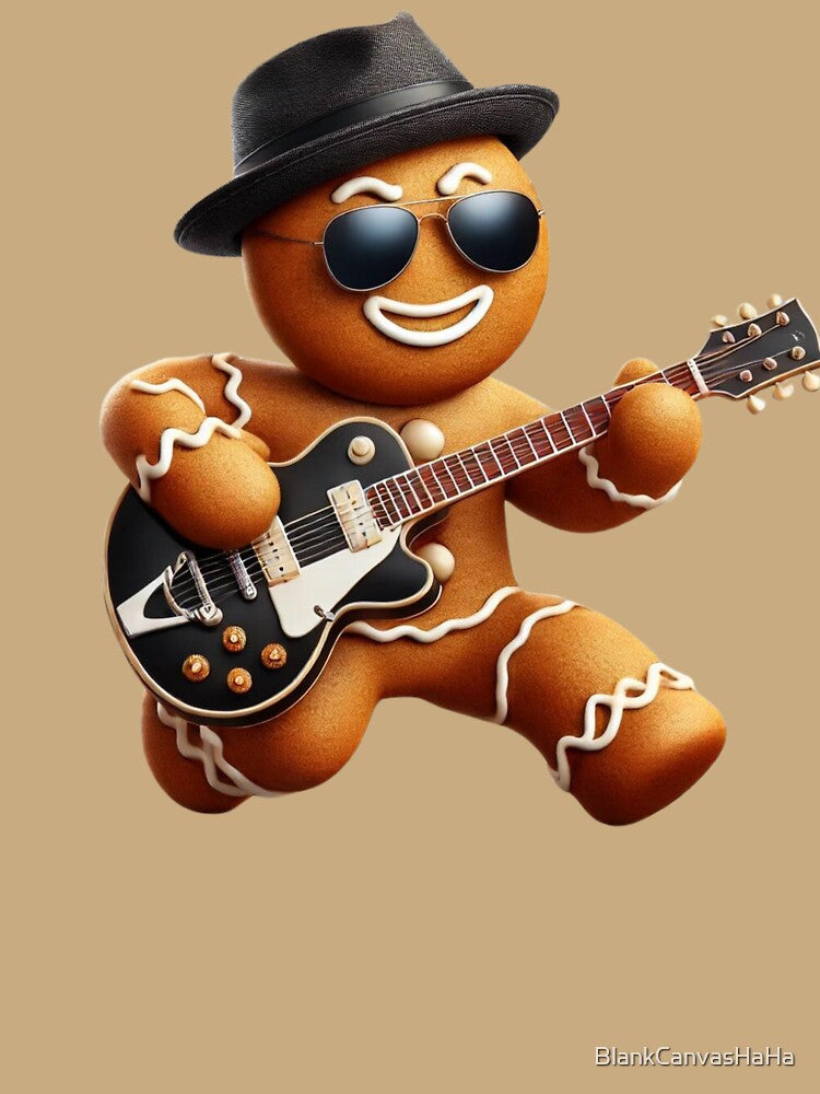 Gingerbread Guitar Rockstar Holiday by BlankCanvasHaHa