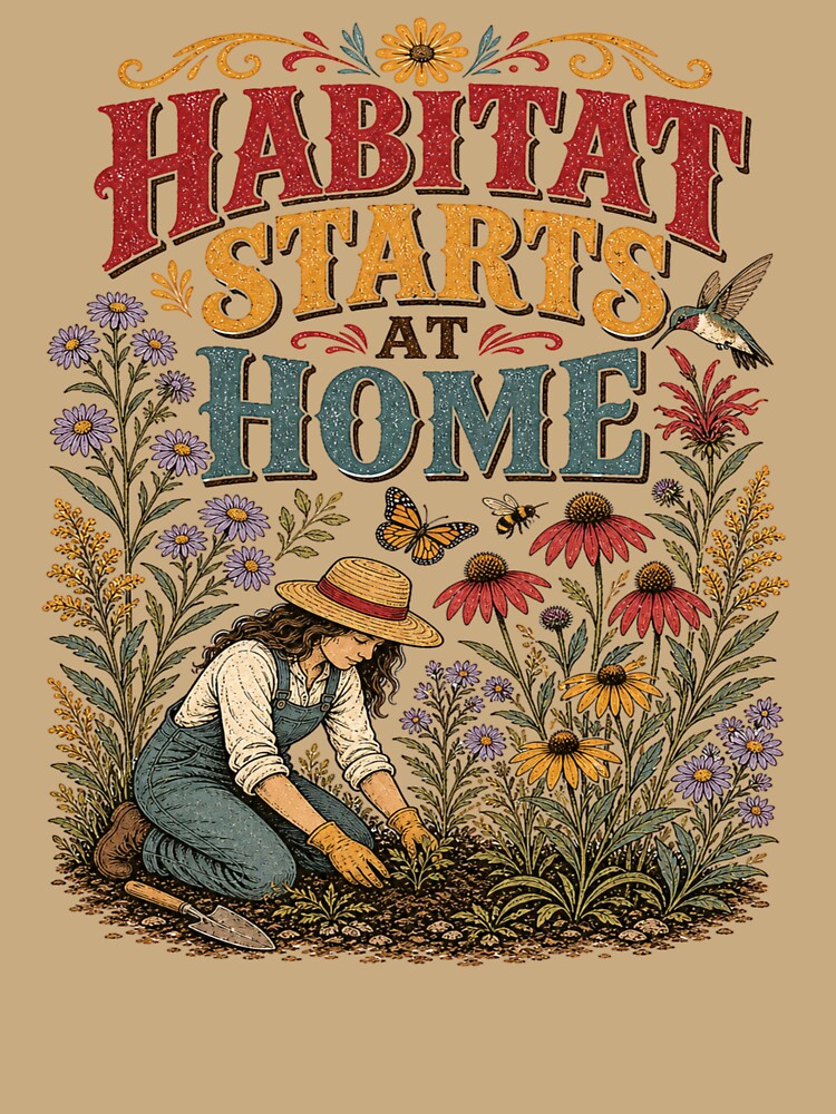 Habitat starts home - Native Plant Gardening – Wildflower Habitat Gardener Design by JansenGS