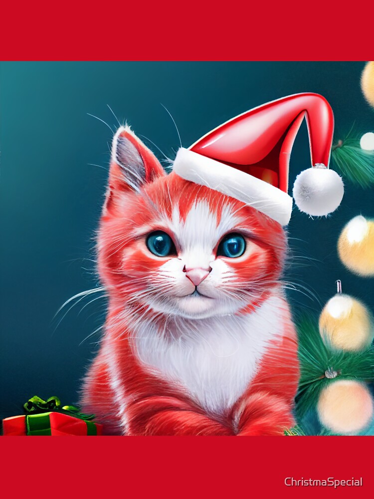 Christmas Red Kitten - Perfect For Animal Lovers by ChristmaSpecial