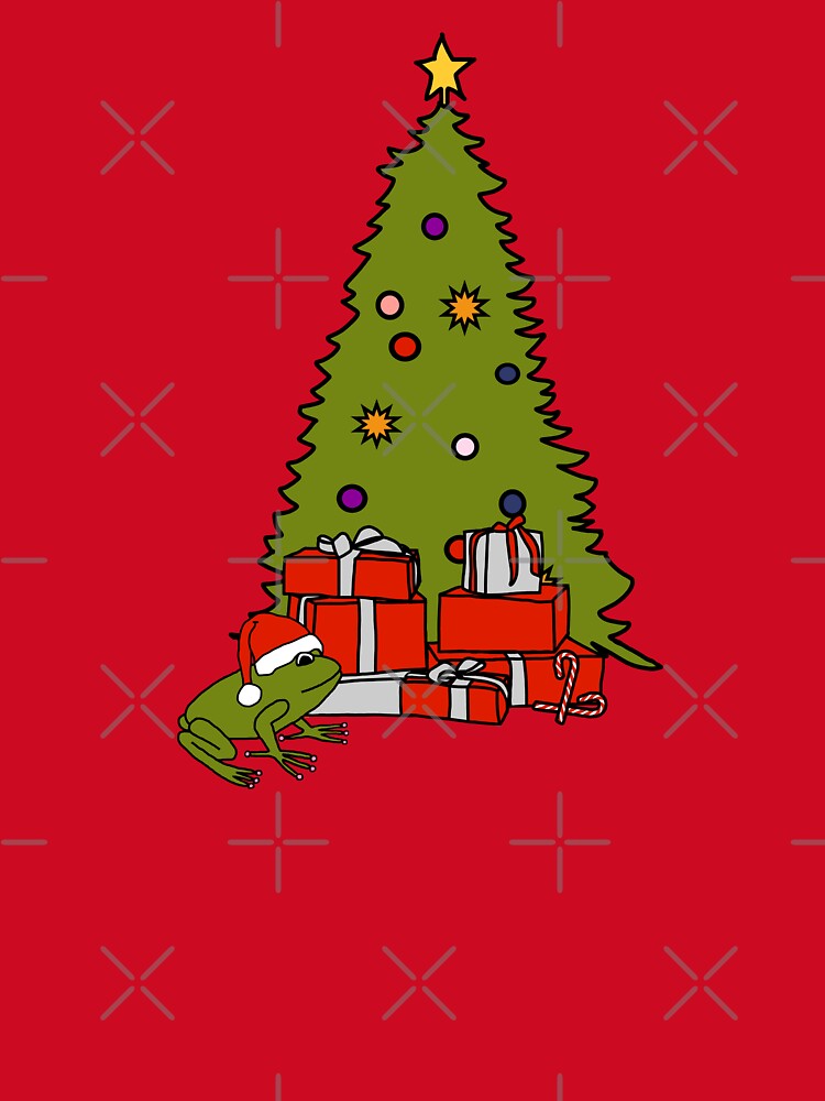Santa Frog and Christmas Tree by ellenhenry