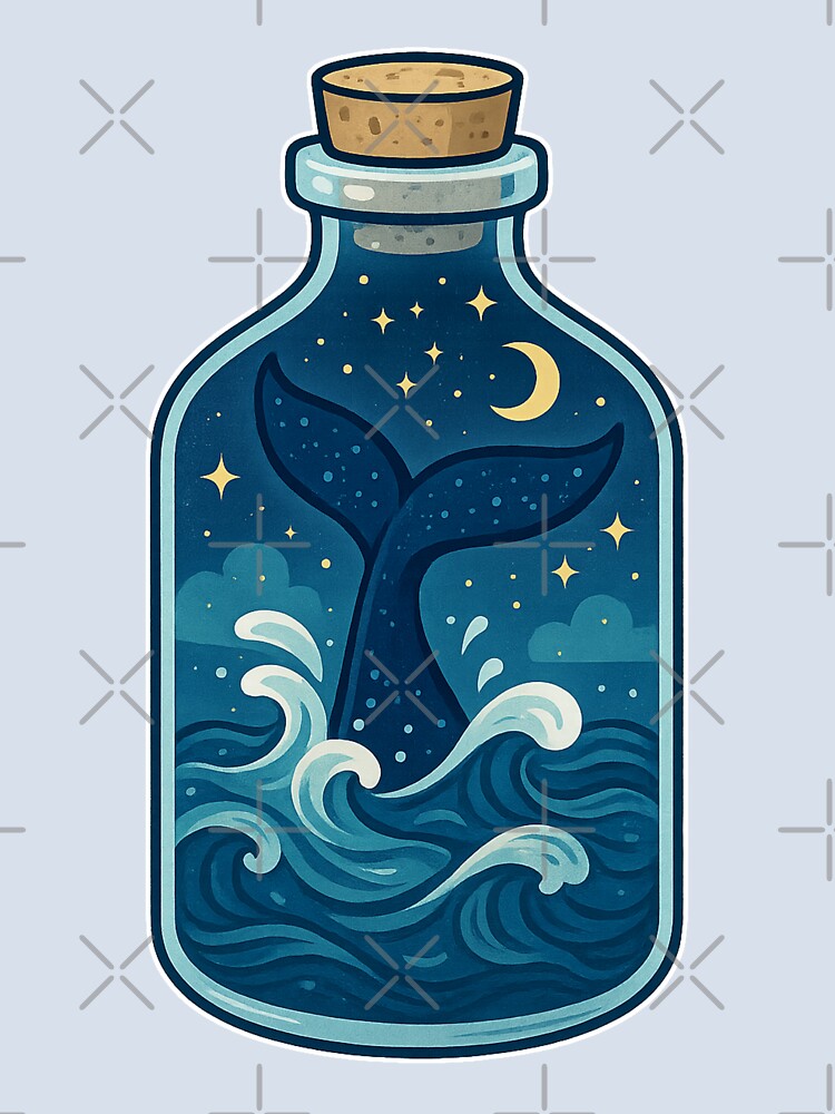 Whale Tail in a Bottle by MoonlitWhiskers