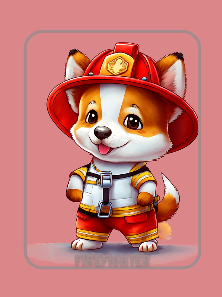 Corgi Firefighter by HarriPaloma