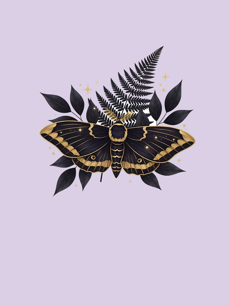 Forest Moth Moon Fern Gift by IllumeInk