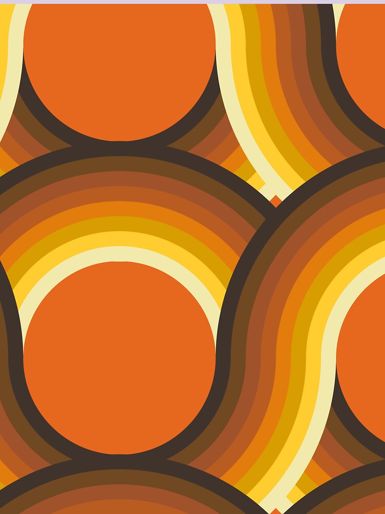 Rollin' Retro Road in Orange + Warm Rainbow by YesterdayColl