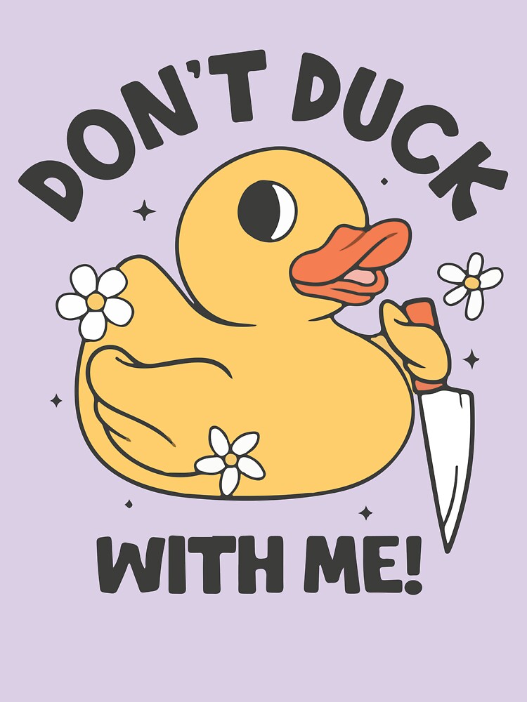 Don't duck with me! funny duck with knife by BrownHorse90s