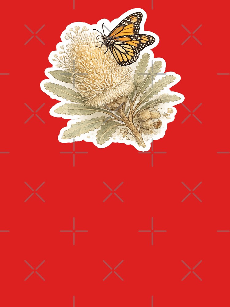 Butterfly Resting on Banksia by Trigart-art Unisex