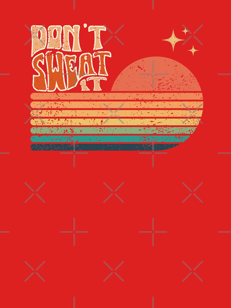 Retro Sunset | 70s Slang | Don't Sweat It | Groovy Rainbow by jenxtees