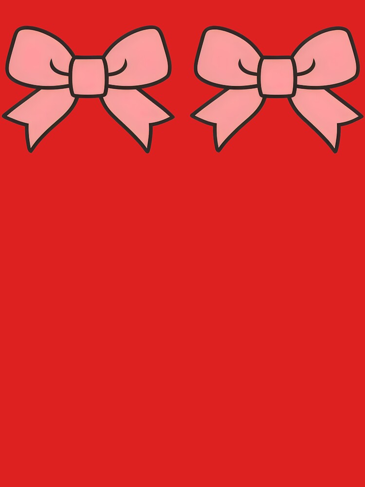 Pink Bows Pretty in Pink by Delusion Tees