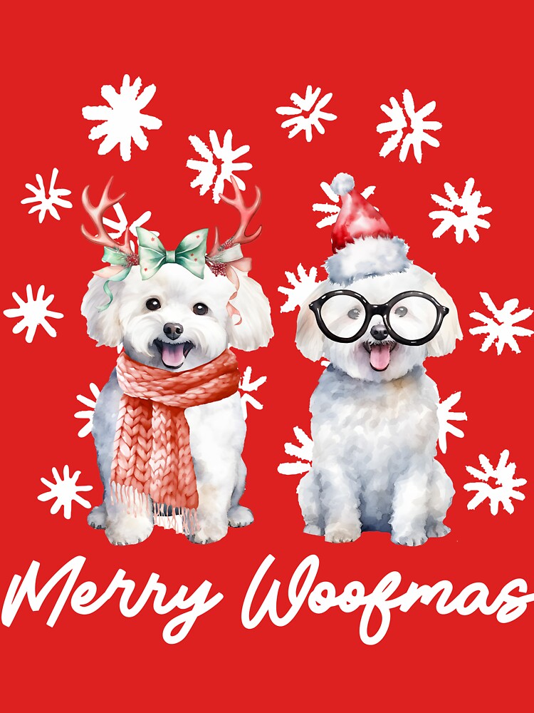 Bichon Christmas - Merry Woofmas by Tenth-Floor
