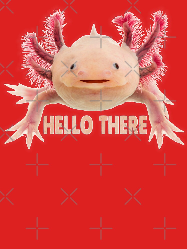 Axolotl Telling To You 'HELLO THERE' by Phantasmal-2-do