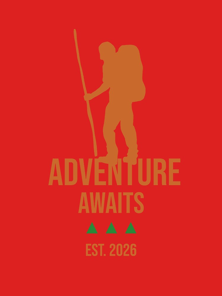 Adventure Awaits. Men Hiking. by FigTreeFactory